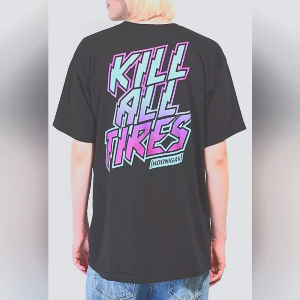 Black Graphic Tee for Men Hoonigan